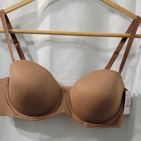 Auden Brown Strapless Bra Size 38C - Picture 2 of 8